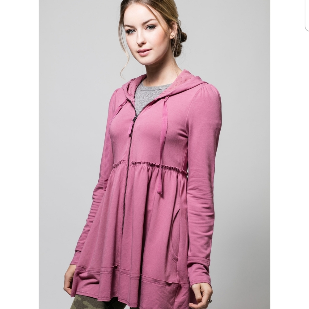 Evy's Tree Sophie Hoodie in Deco Rose Pink